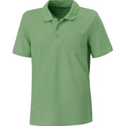 Polo Piqué Shirt uni mit Brusttasche