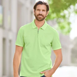 Poloshirt Herren mit Reissverschluss