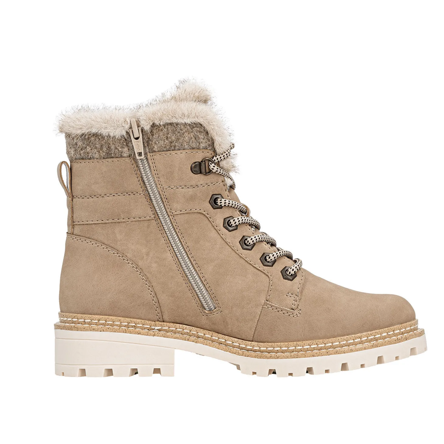 REMONTE Schnürstiefel aus Glattleder