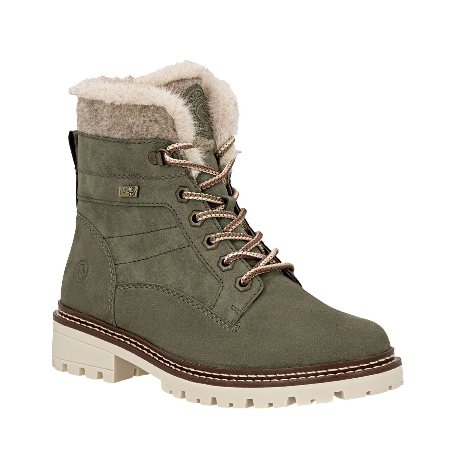 REMONTE Schnürstiefel aus Glattleder