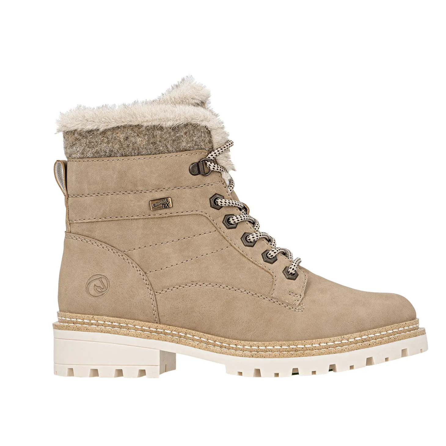 REMONTE Schnürstiefel aus Glattleder