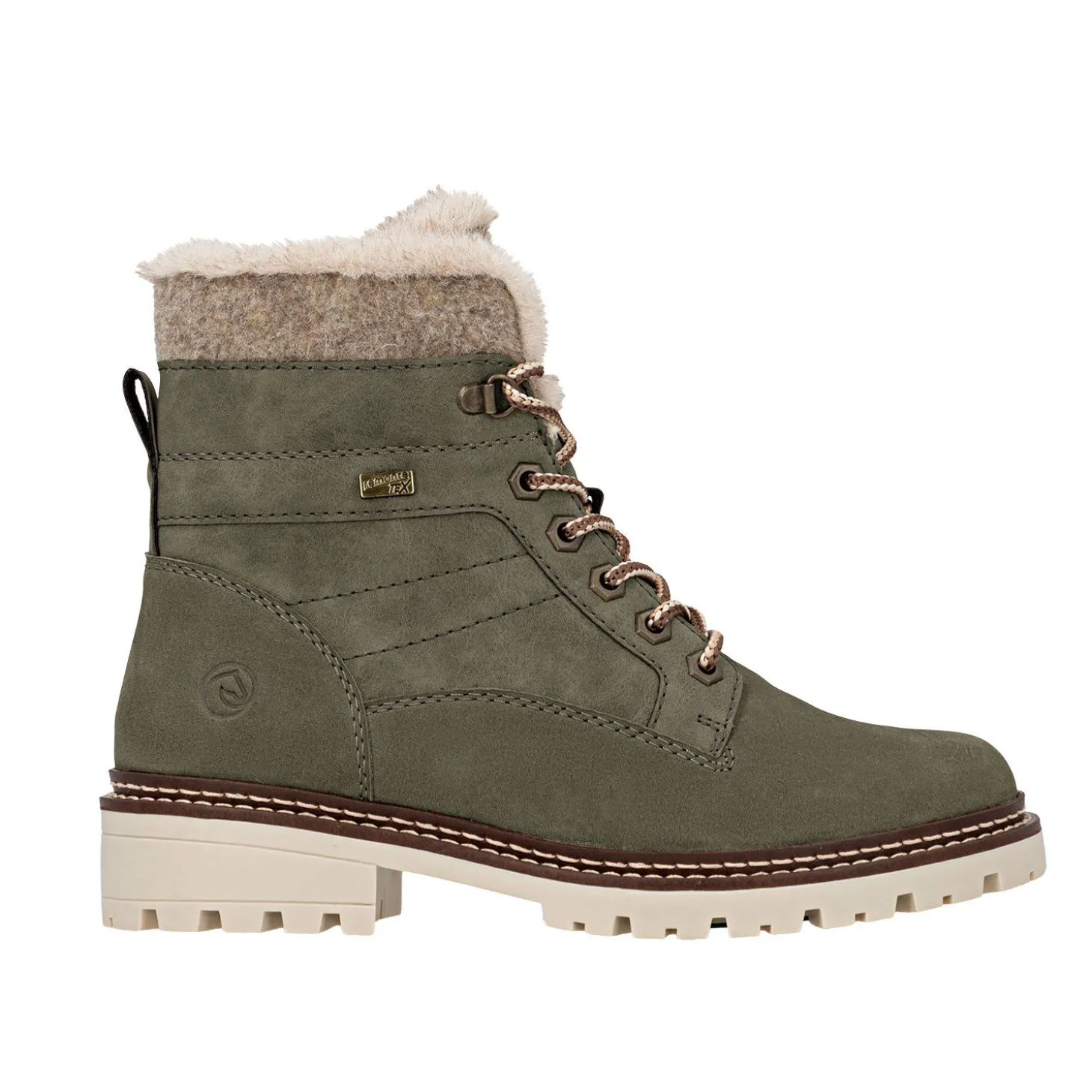 REMONTE Schnürstiefel aus Glattleder