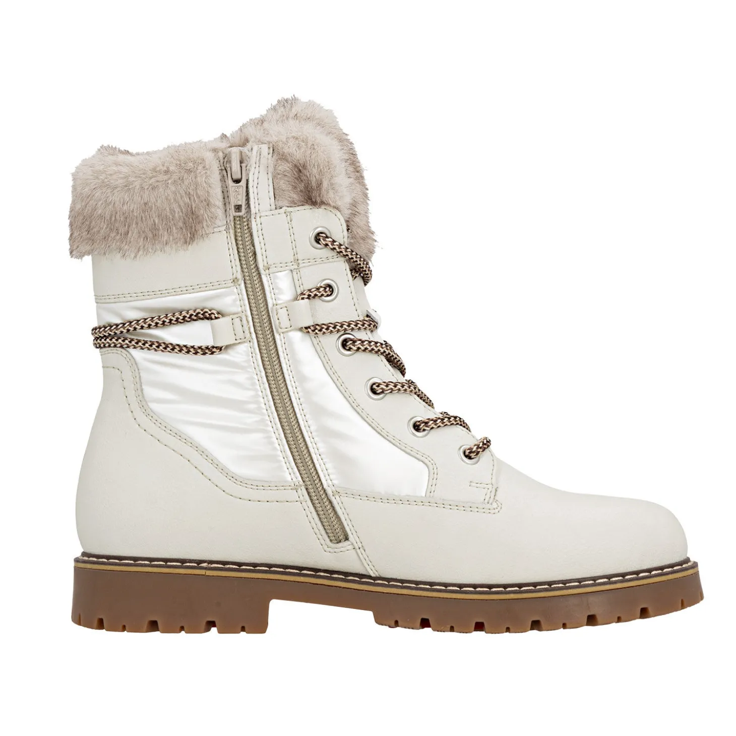 REMONTE Schnürstiefel aus Glattleder
