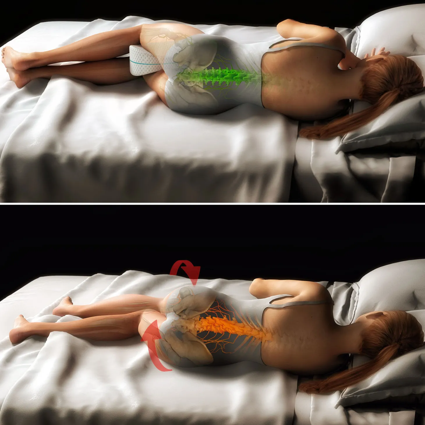 Restform Leg Pillow MD ergonomisches Beinkissen
