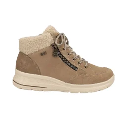 Rieker Schnürstiefelette Damen mit Textilkragen
