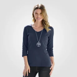 Ripp V-Neck 3/4 Arm Shirt