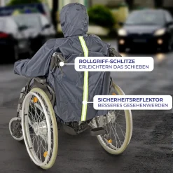 Rollstuhl-Regencape mit Ärmel