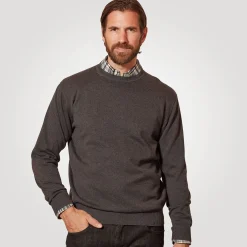 Rundhals-Pullover Baumwolle