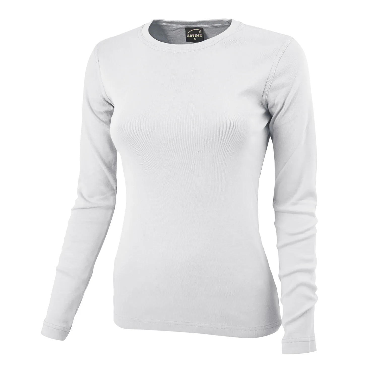 Rundhals-Shirt langarm