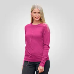 Rundhals-Shirt langarm