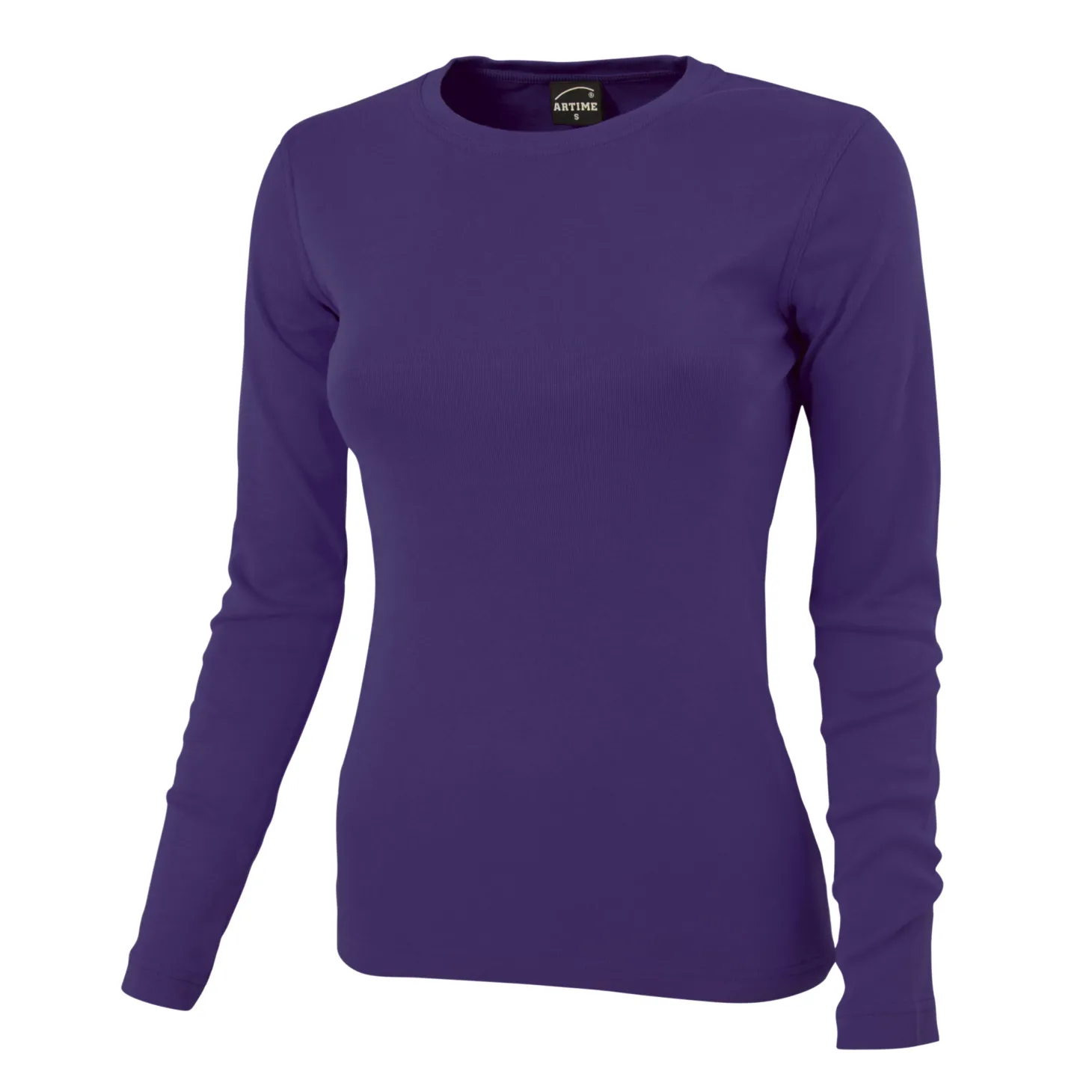 Rundhals-Shirt langarm
