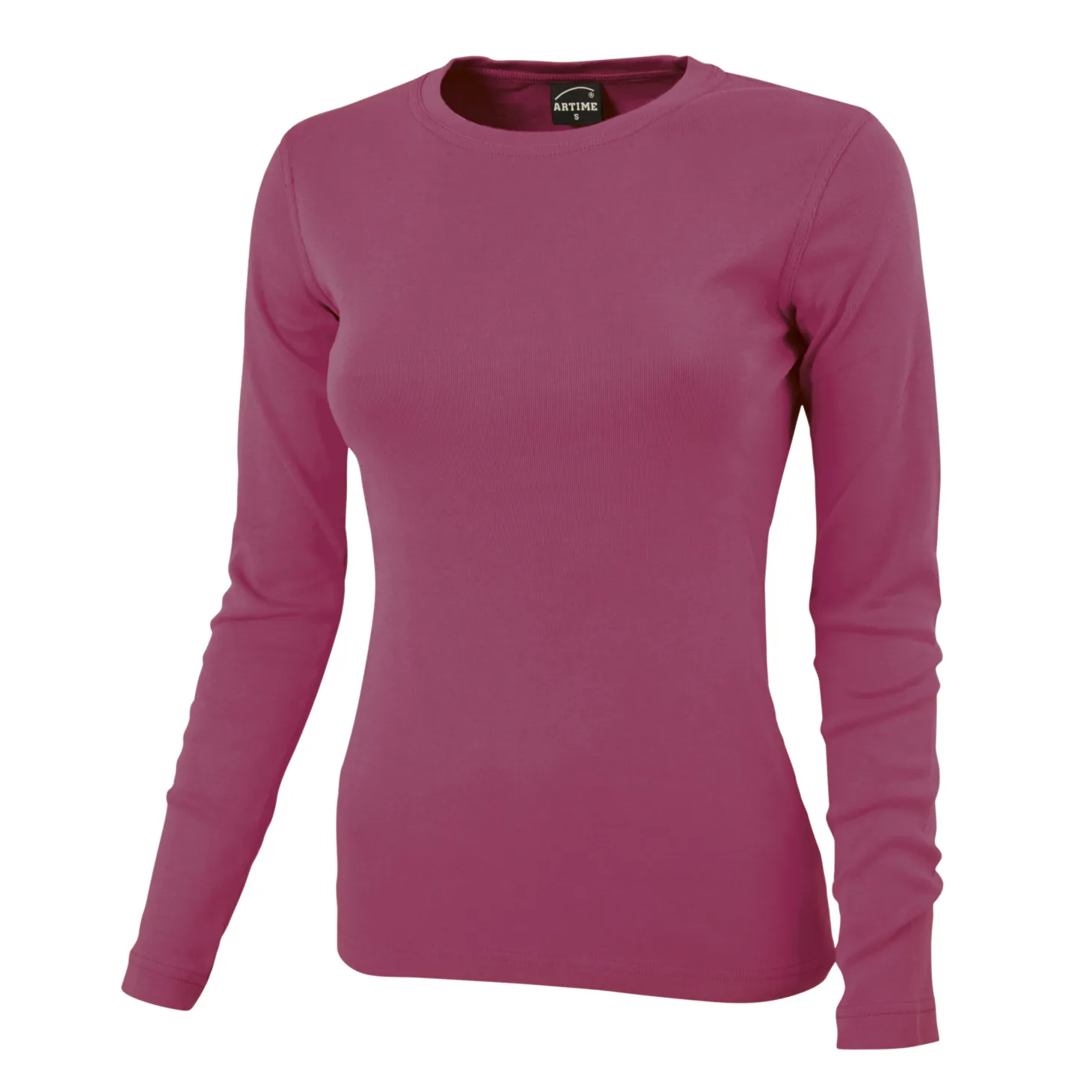 Rundhals-Shirt langarm