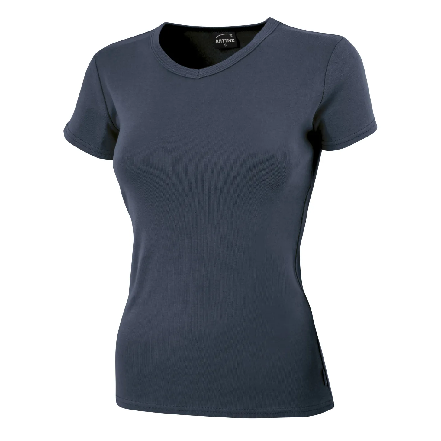 Schlichtes V-Neck Damen T-Shirt