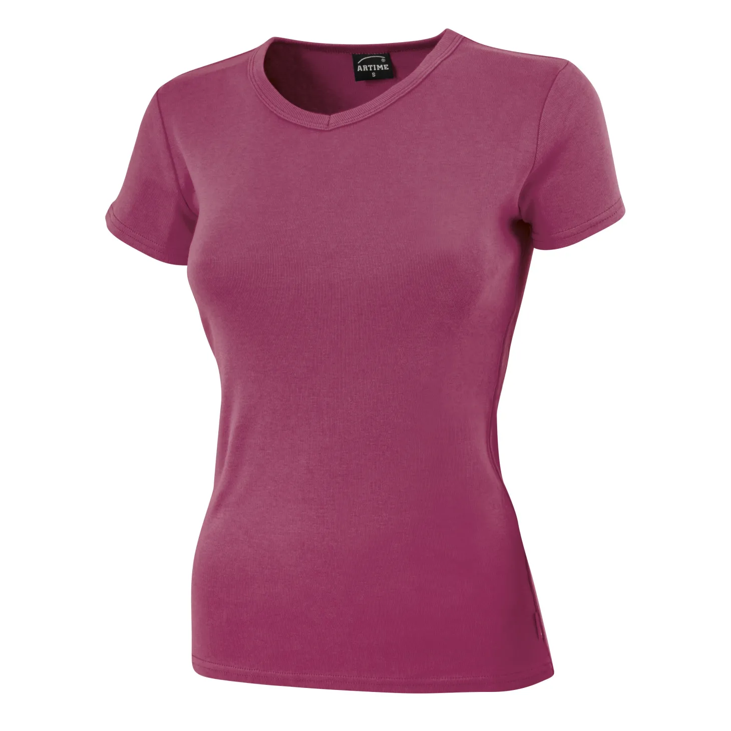 Schlichtes V-Neck Damen T-Shirt
