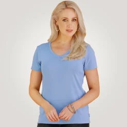 Schlichtes V-Neck Damen T-Shirt