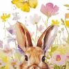 Servietten Bunny in Meadow