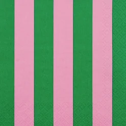 Servietten Just Stripes green