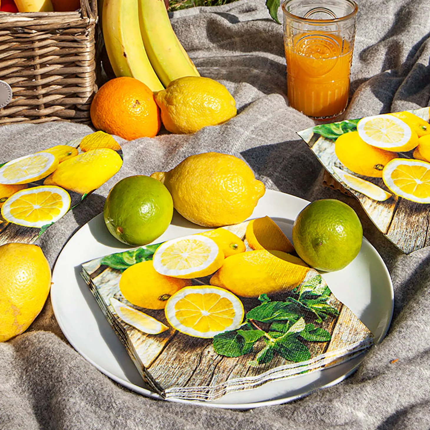 Servietten Lemon