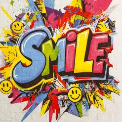 Servietten Smile