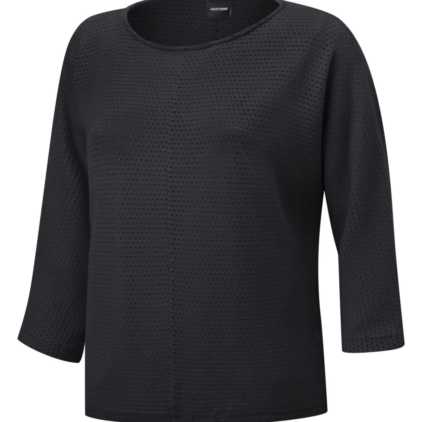 Shirt mit 3/4 Ärmeln und Ajourmuster