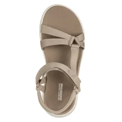 SKECHERS GO WALK Sandale aus weichem Textil