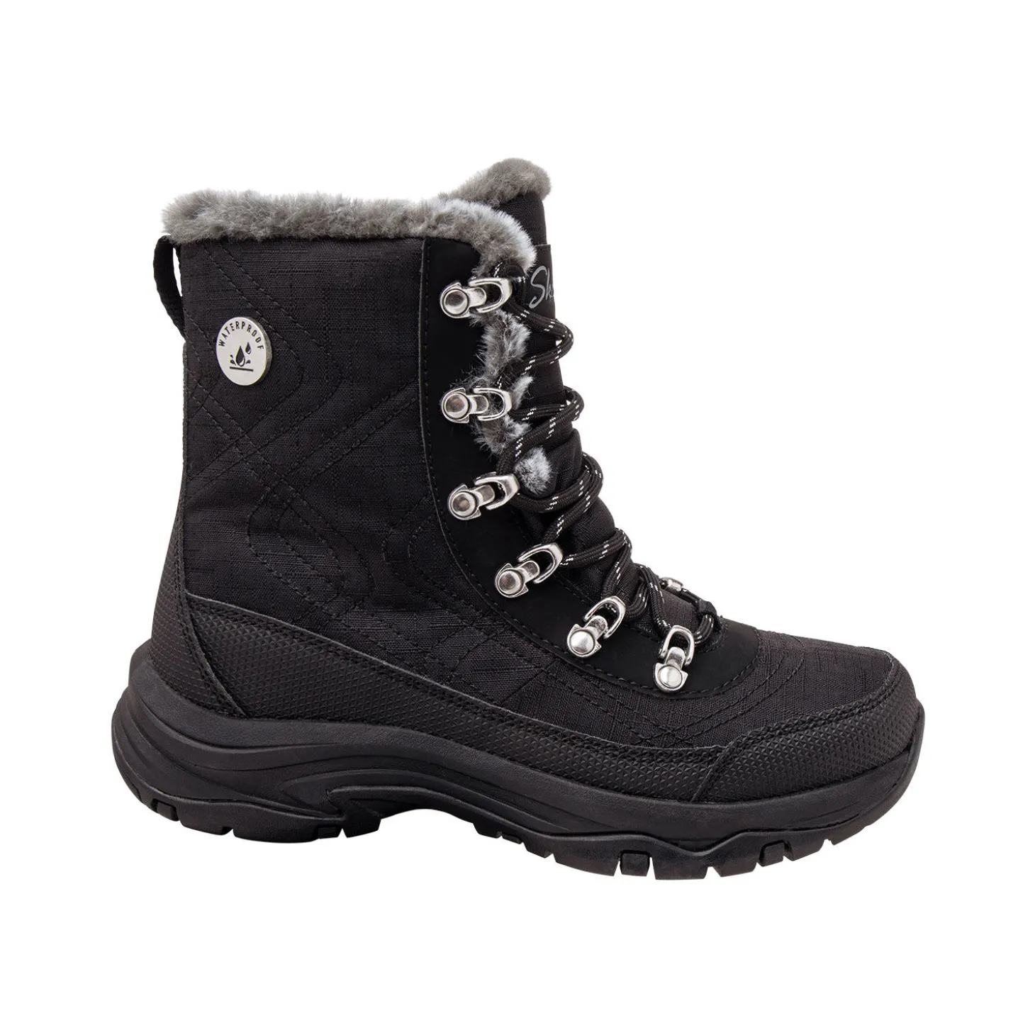SKECHERS Schnürstiefel aus Leder
