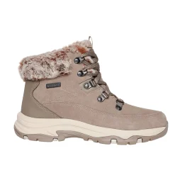 SKECHERS Schnürstiefel für Damen aus Veloursmaterial