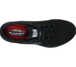 SKECHERS WORK Damen-Schnürschuh schwarz