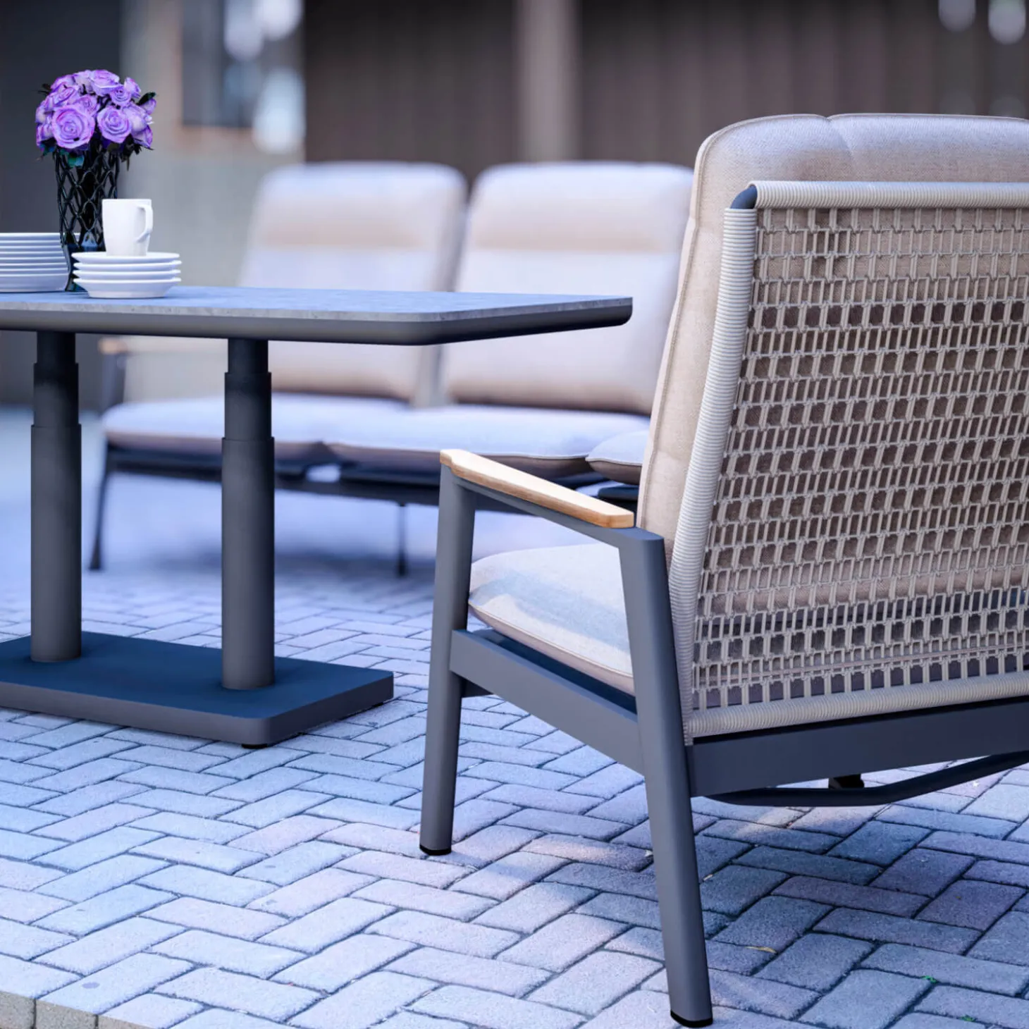 Sofa Miguel 3-Sitzer mit verstellbarer Rückenlehne