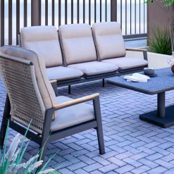Sofa Miguel 3-Sitzer mit verstellbarer Rückenlehne
