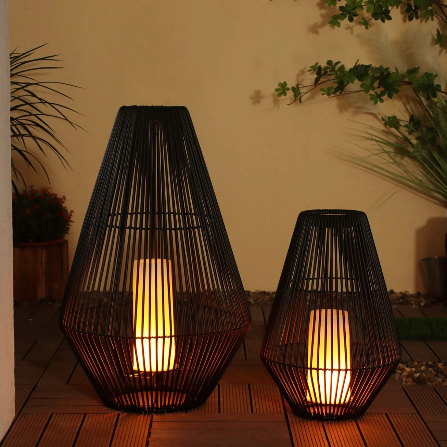 Solar-Laterne Namaku, LED warmweiss