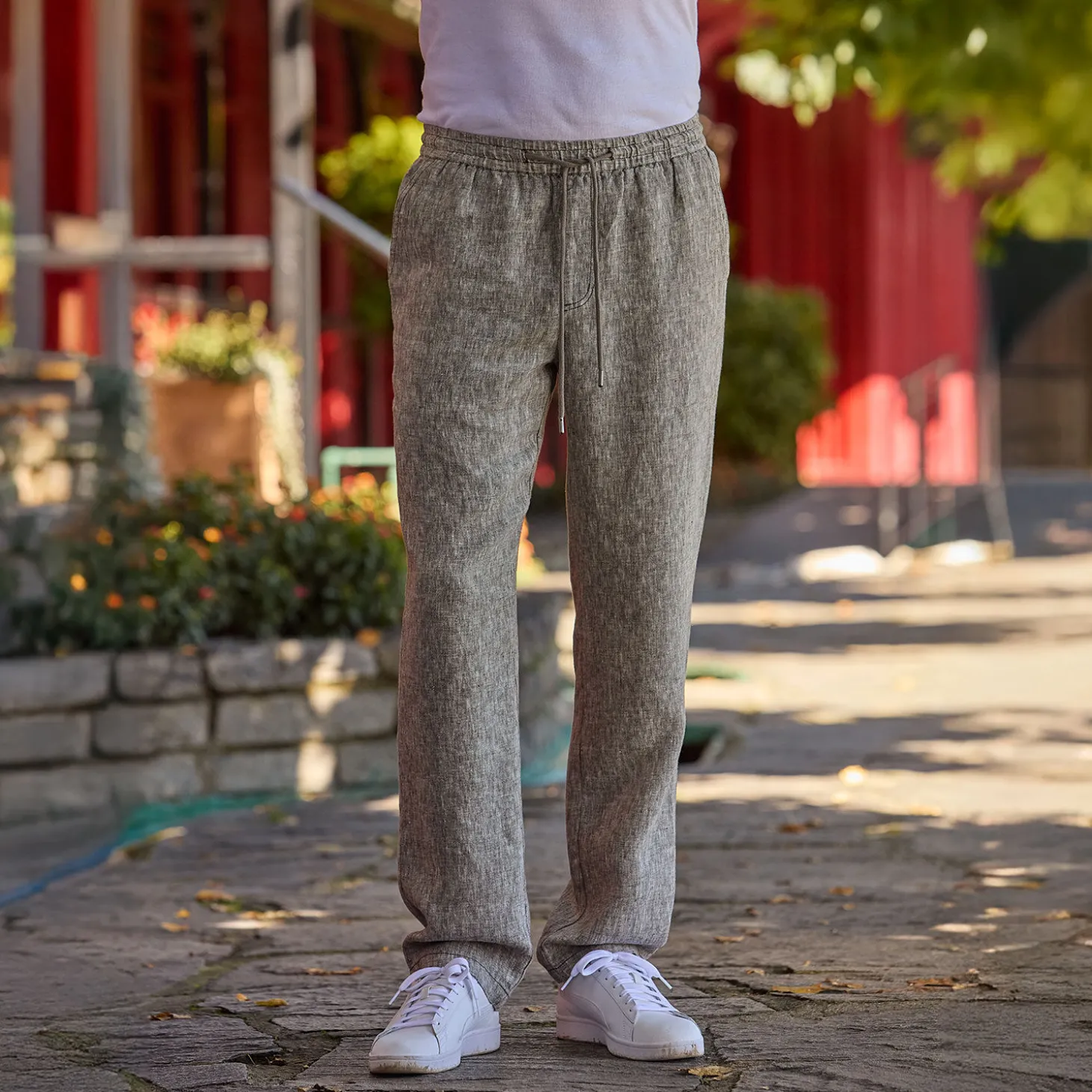 Sommerliche Hose aus Leinen