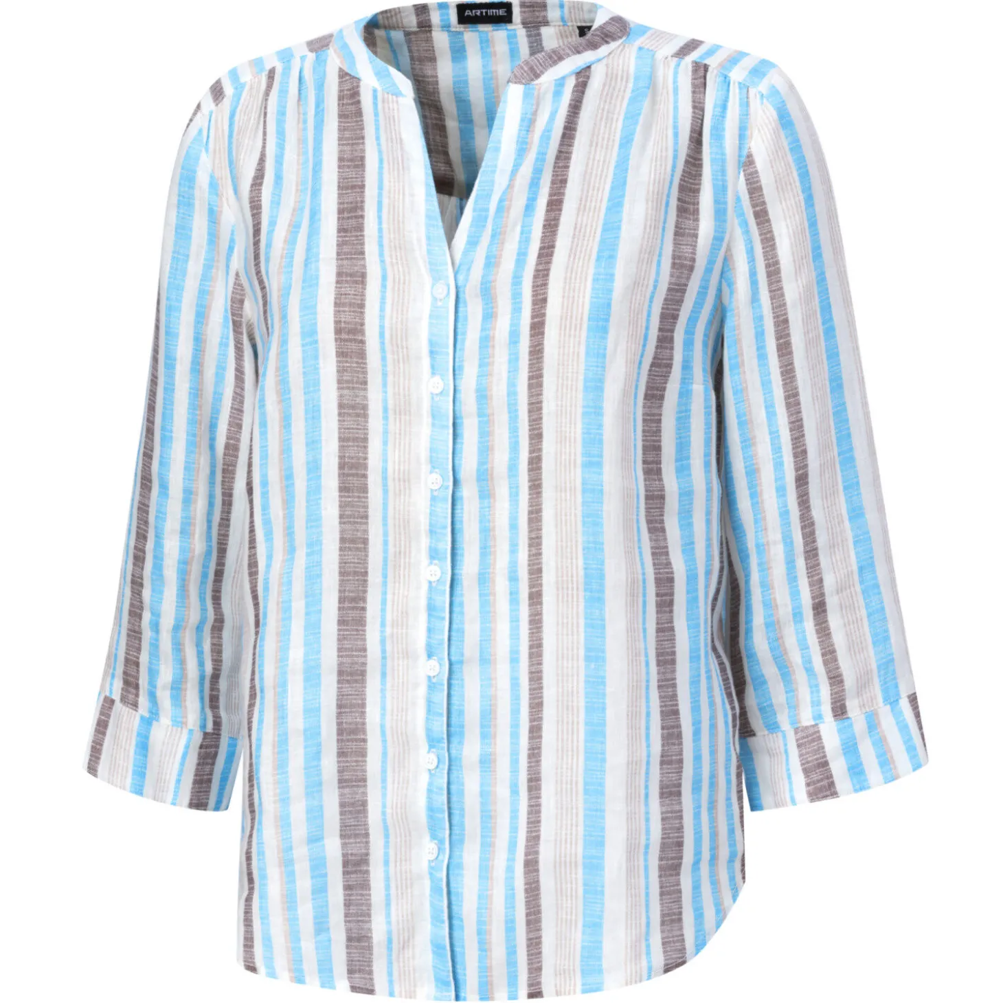 Sommerliche Leinen-Bluse