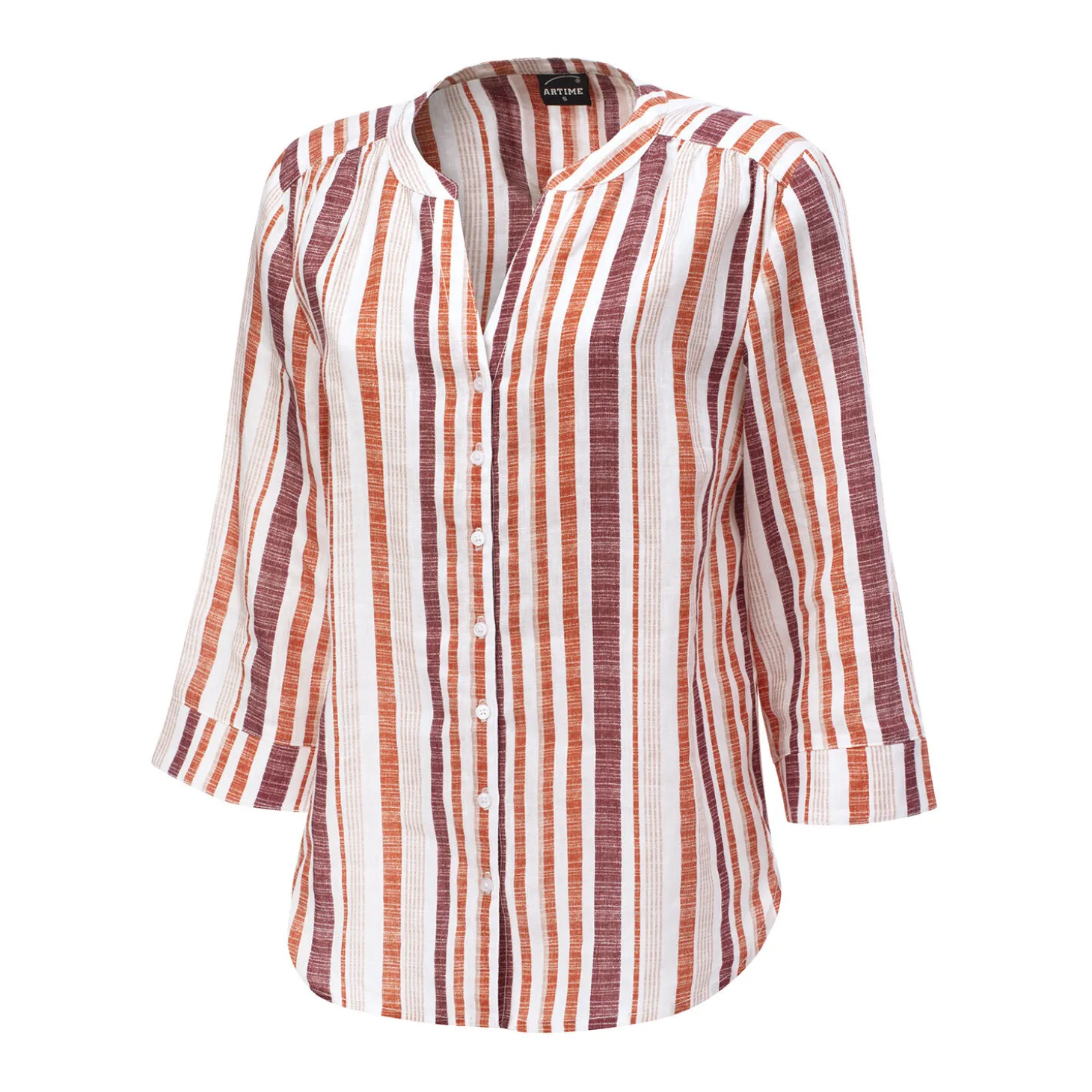 Sommerliche Leinen-Bluse