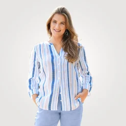 Sommerliche Leinen-Bluse