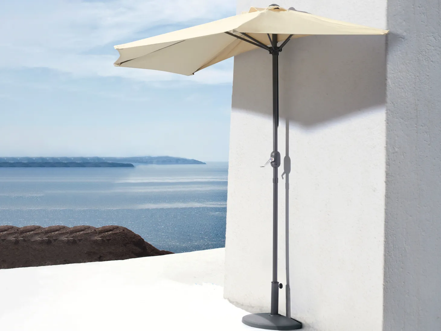 Sonnenschirm Demi mit Sockel UV50+