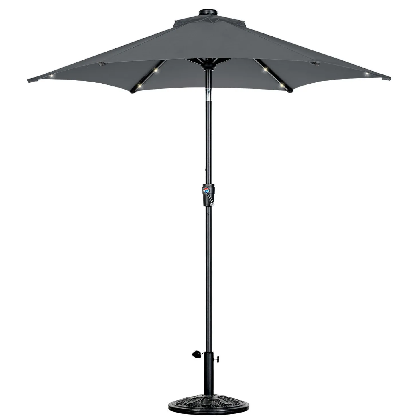 Sonnenschirm mit LED-Beleuchtung, UV50+