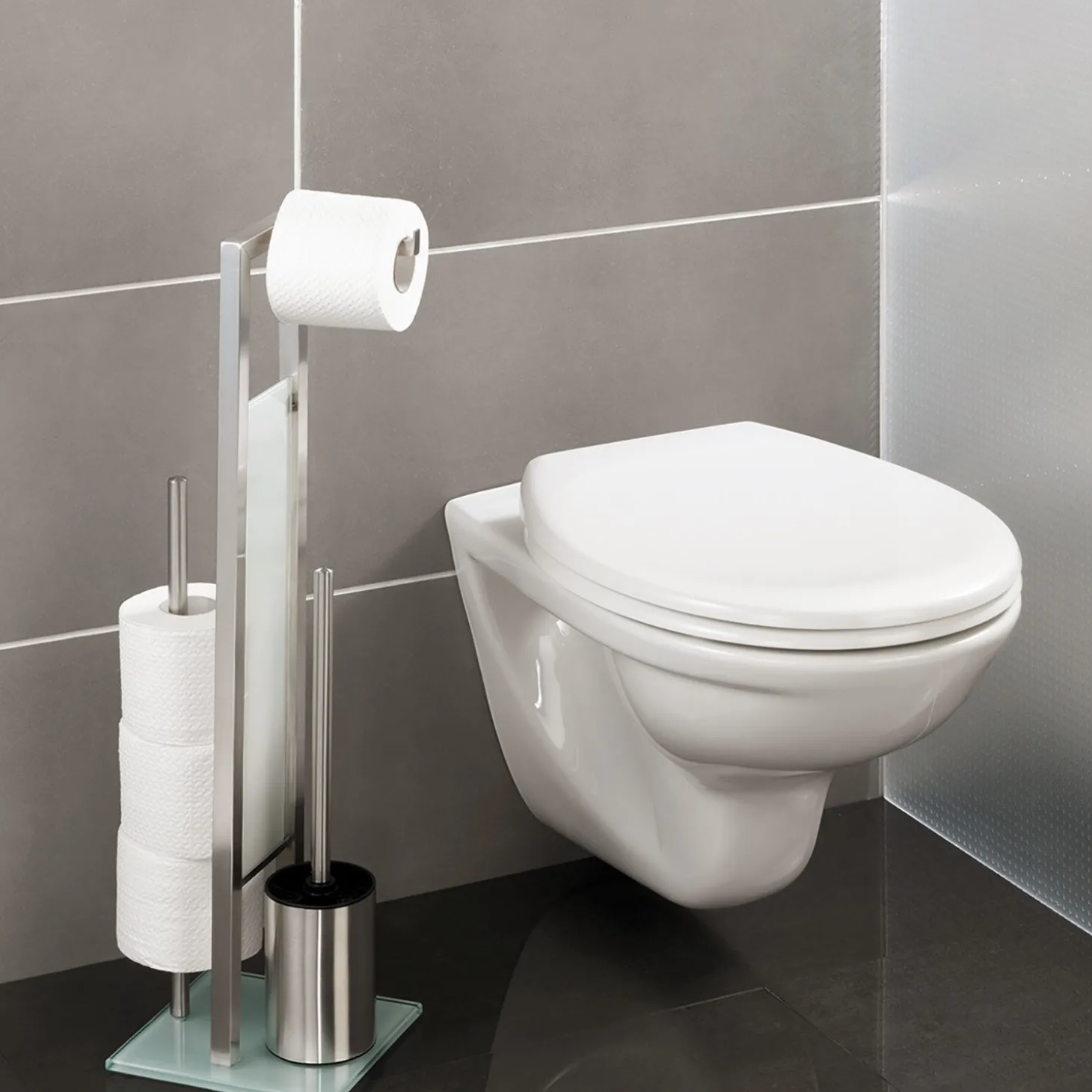 Stand-WC-Garnitur 3in1