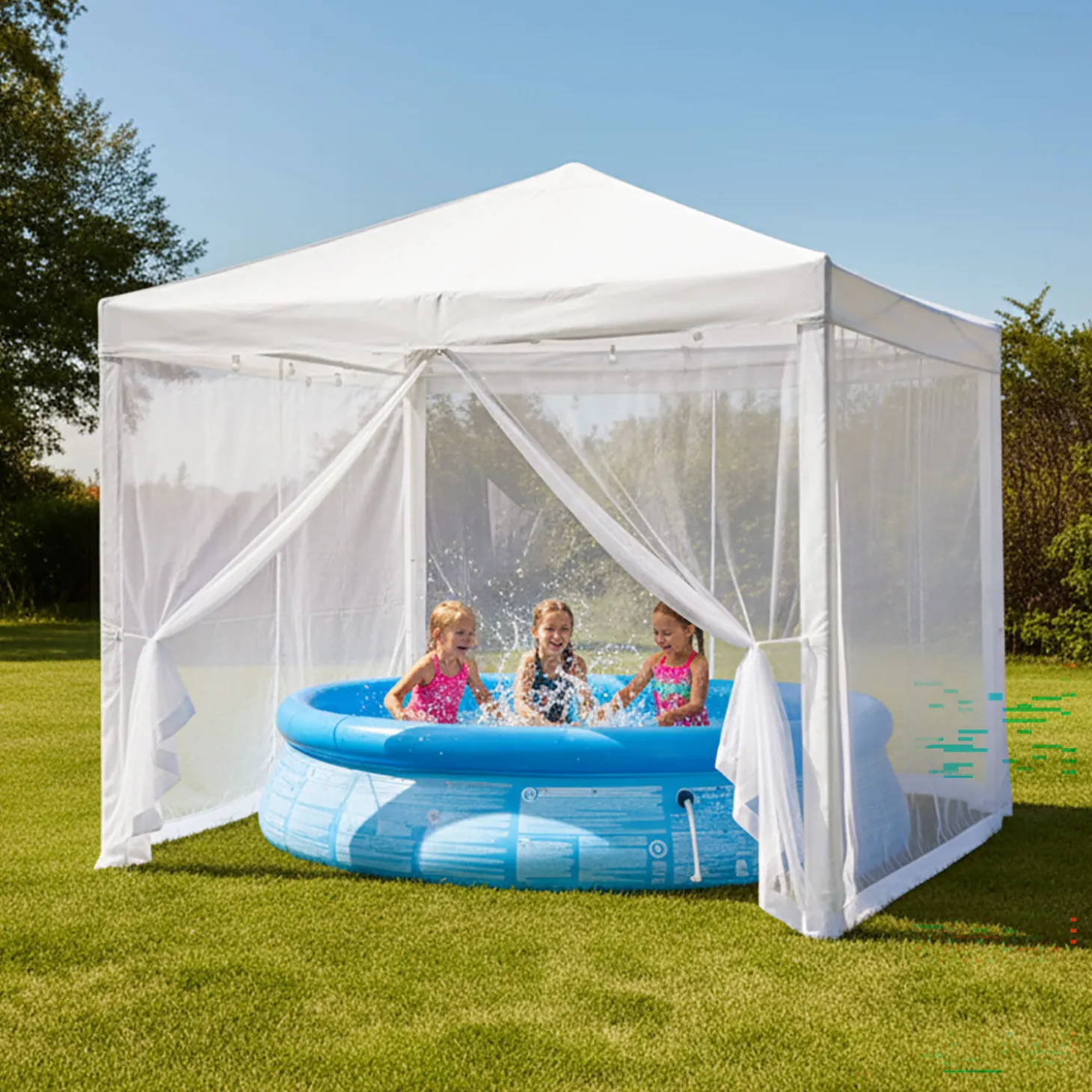 Starlyf Gazebo Gartenzelt mit integriertem Moskinonetz
