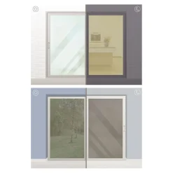 Statische Spiegelfolie, silber