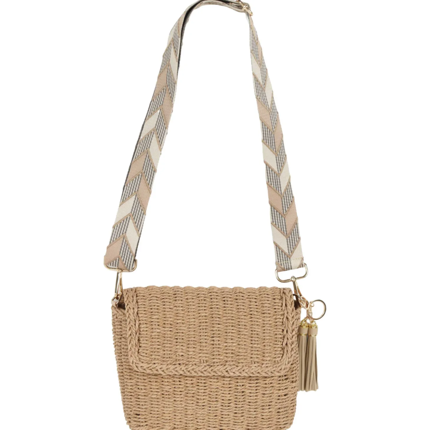 Stroh-Tasche Crossbody
