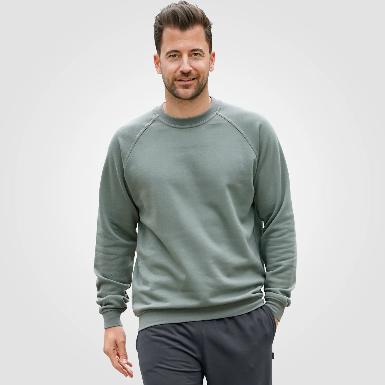 Sweat Shirt mit Bündchen unisex
