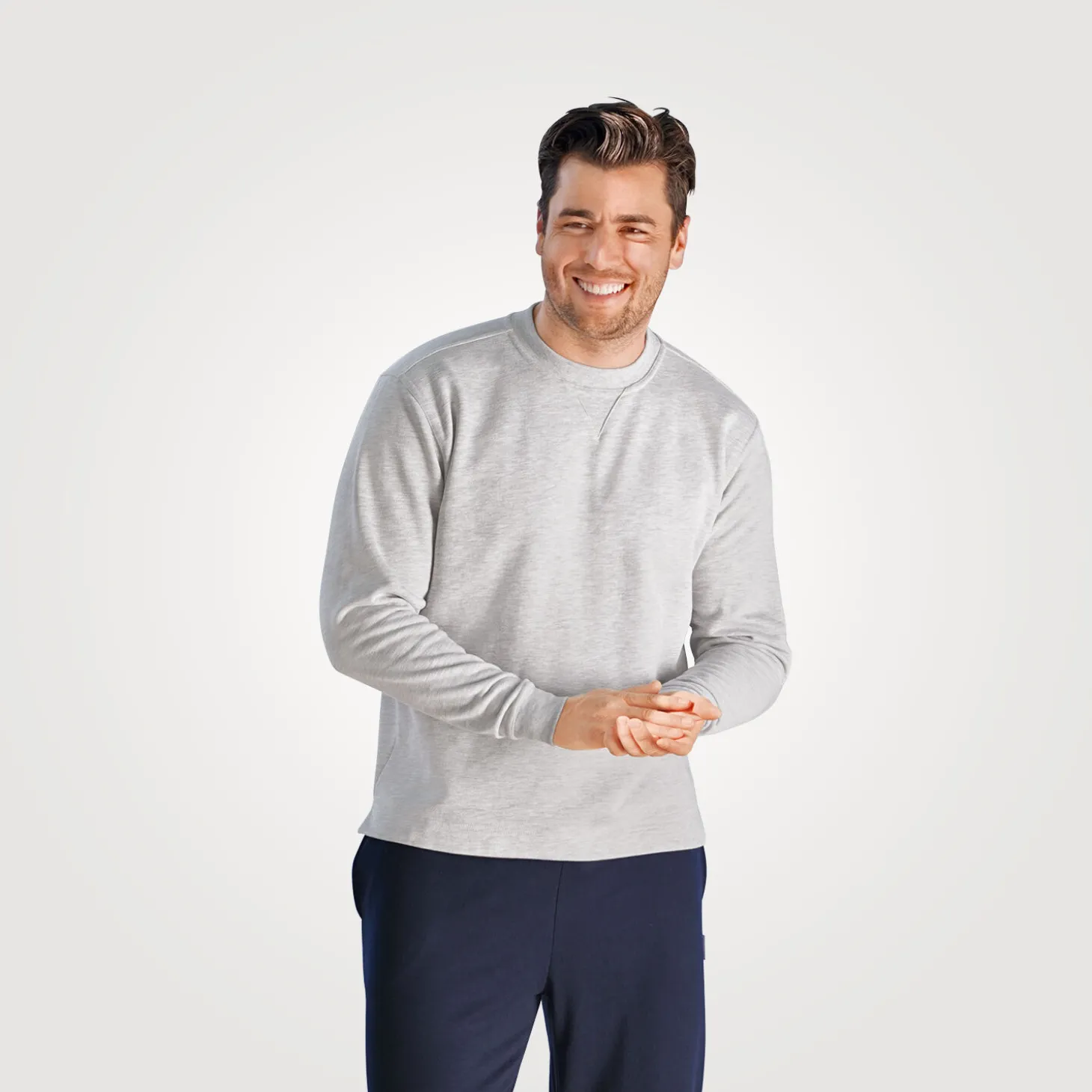 Sweat Shirt mit geradem Saumabschluss