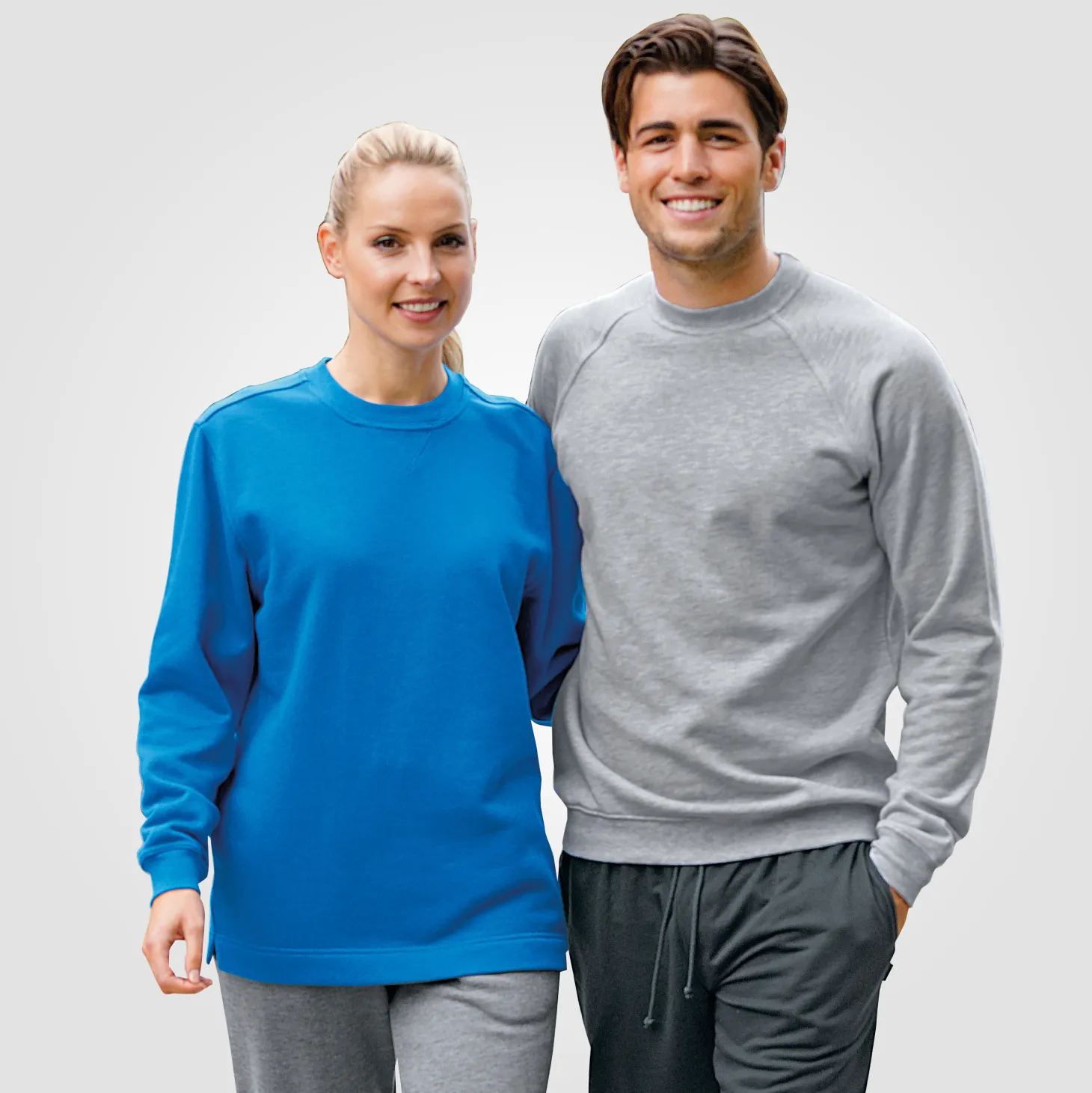 Sweat Shirt mit geradem Saumabschluss
