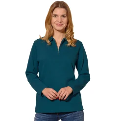 Sweat-Shirt mit feiner Ripp-Optik