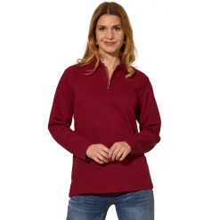 Sweat-Shirt mit feiner Ripp-Optik