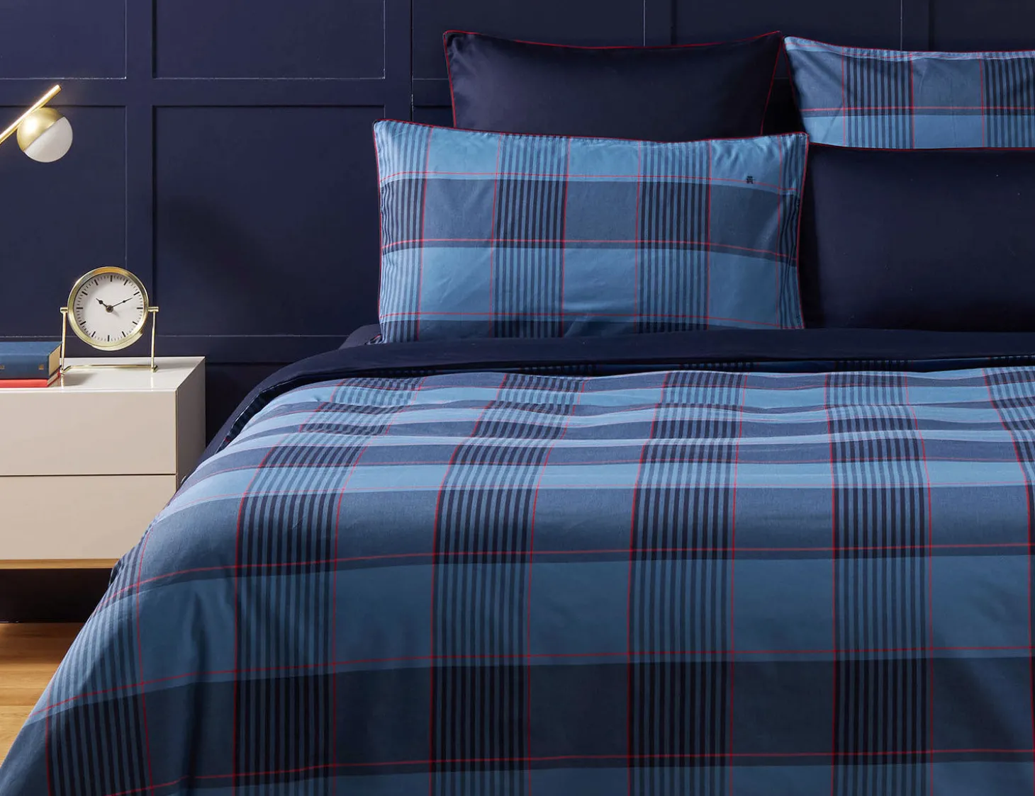 Tommy Hilfiger Bettwäsche Tartan Heritage blau kariert