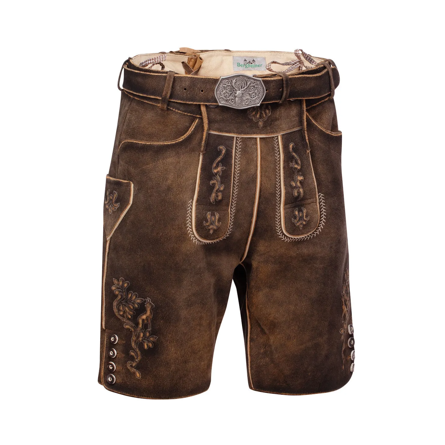 Trachten Lederhose mit Gürtel