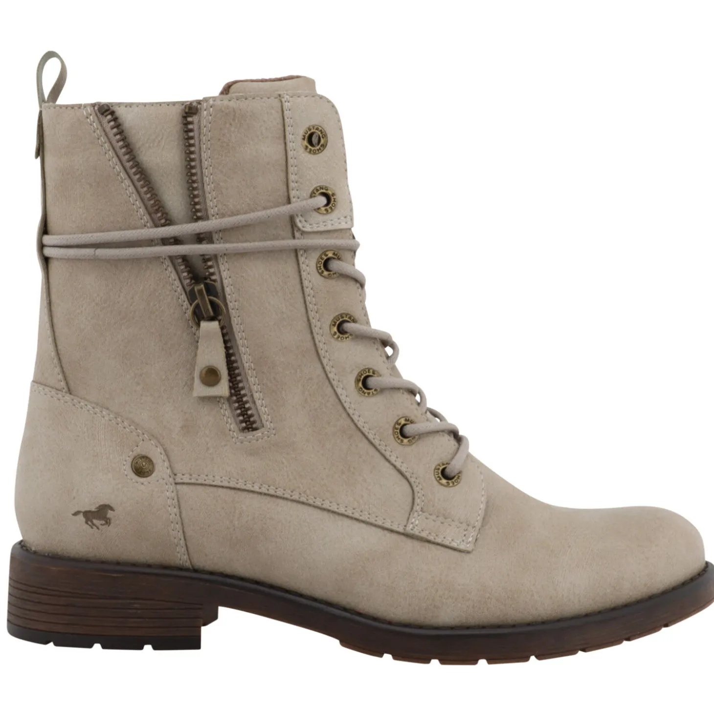 Trendige MUSTANG Schnürstiefelette aus pflegeleichtem Softmaterial