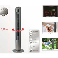 Trisa Turmventilator Fresh Breeze silber